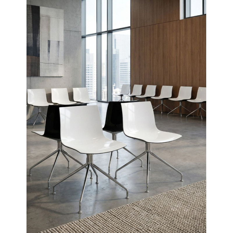 Silla Confidente Bicolor Catifa de Arper - Montiel