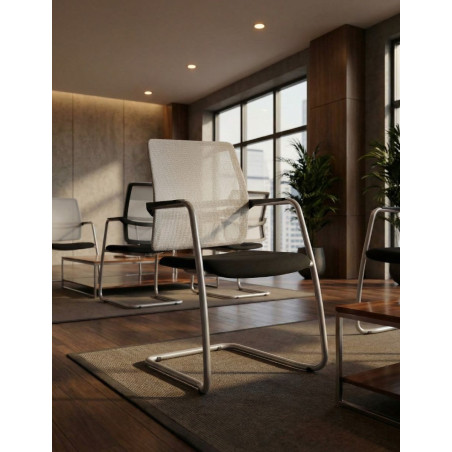 Silla confidente recepción Slat 4C de Dynamobel - Montiel