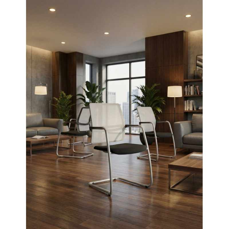Silla confidente recepción Slat 4C de Dynamobel - Montiel