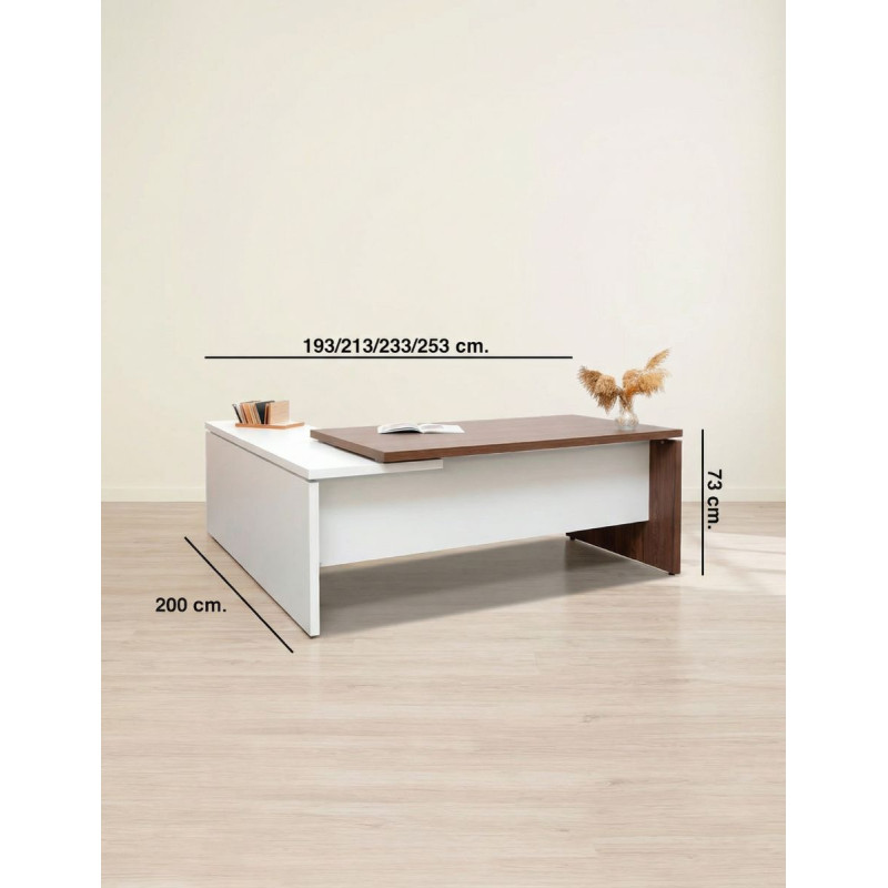 ▷ Mesa Despacho en L Serie H4  - Oficinas Montiel