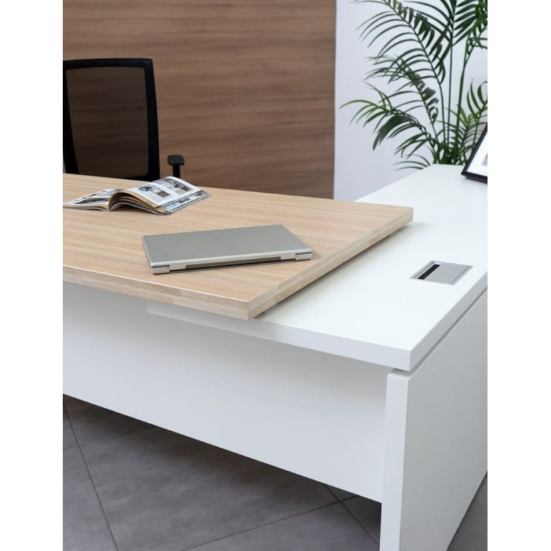 ▷ Mesa Despacho en L Serie H4  - Oficinas Montiel