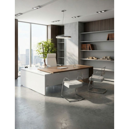 ▷ Mesa Despacho en L Serie H4  - Oficinas Montiel