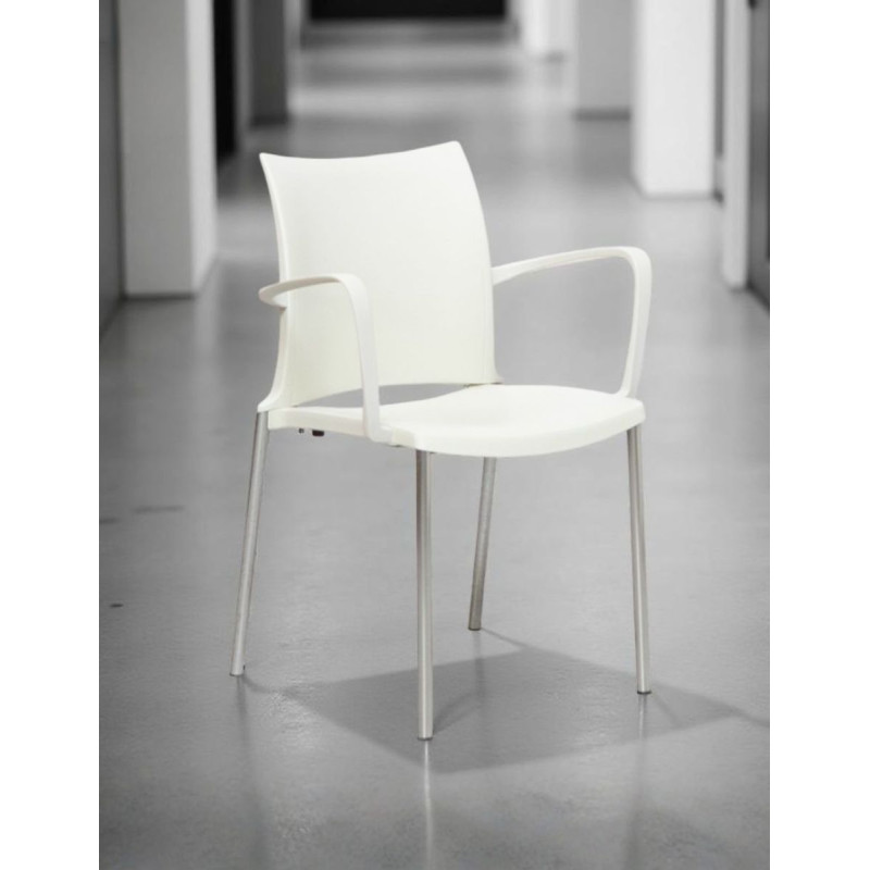 Silla Blanca 4 patas para Recepción de Akaba - Montiel