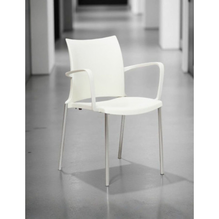 Silla Blanca 4 patas para Recepción de Akaba - Montiel