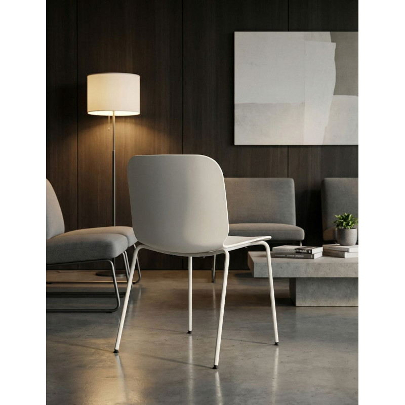 Silla Confidente Blanca Sin Brazos Vent de Ofita - Reoffice