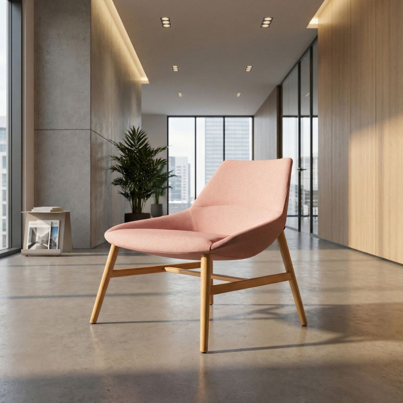 Butaca Rosa Sala de Espera Dunas XL de Inclass - Montiel