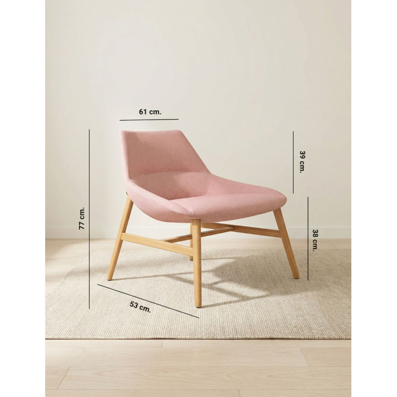 Butaca Rosa Sala de Espera Dunas XL de Inclass - Montiel