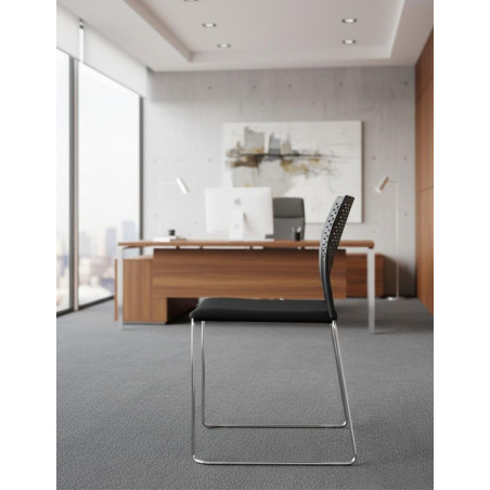 ▷ Silla Confidente Respaldo Malla de Luyando - Montiel