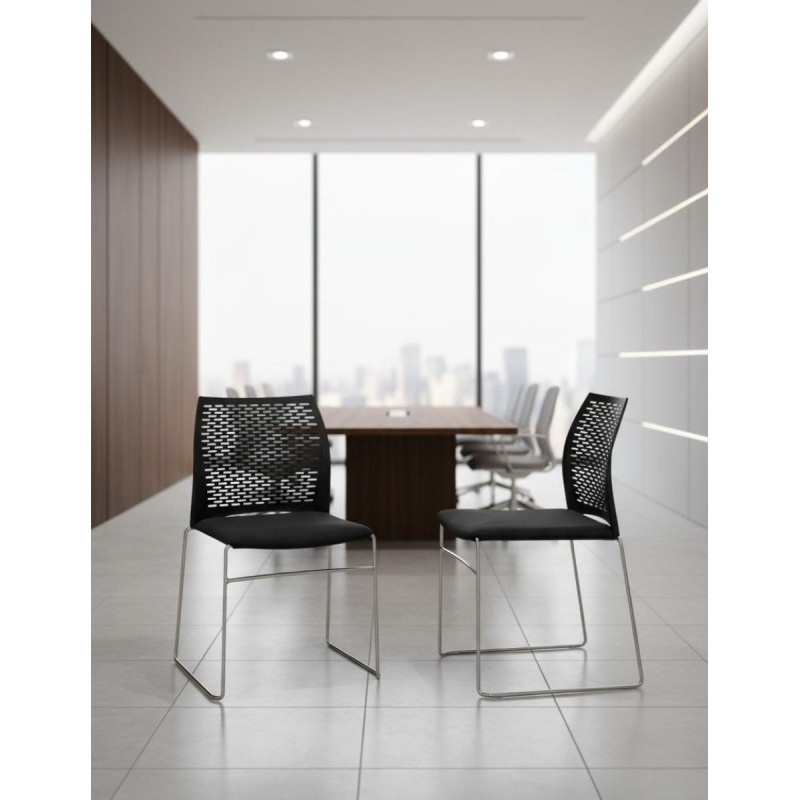 ▷ Silla Confidente Respaldo Malla de Luyando - Montiel