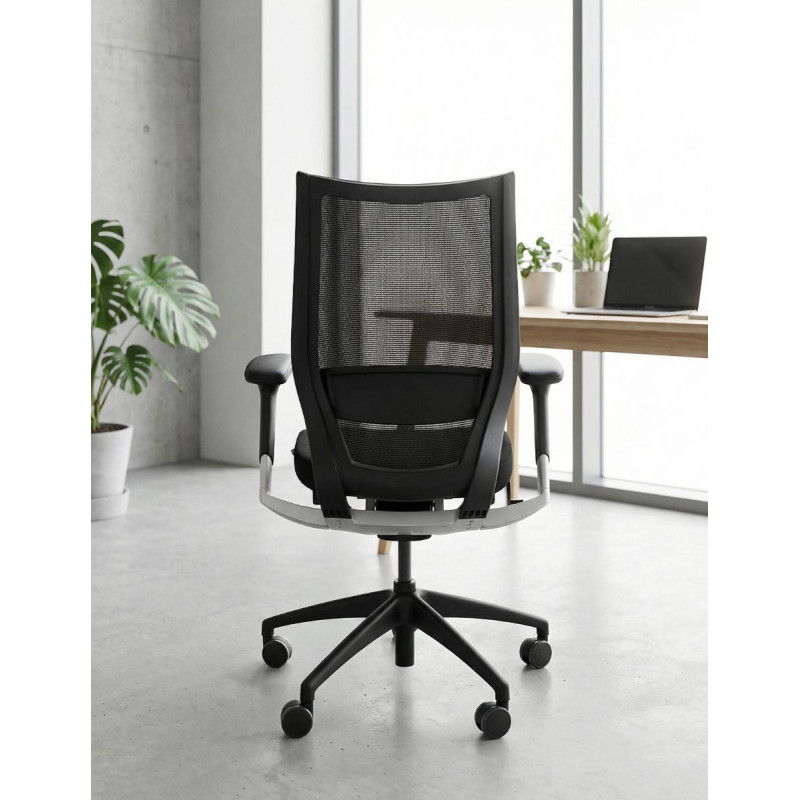 Silla Oficina Negra con Ruedas de Alital - Montiel