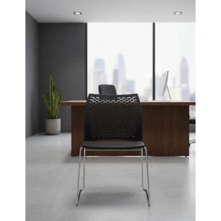 ▷ Silla Confidente Respaldo Malla de Luyando - Montiel