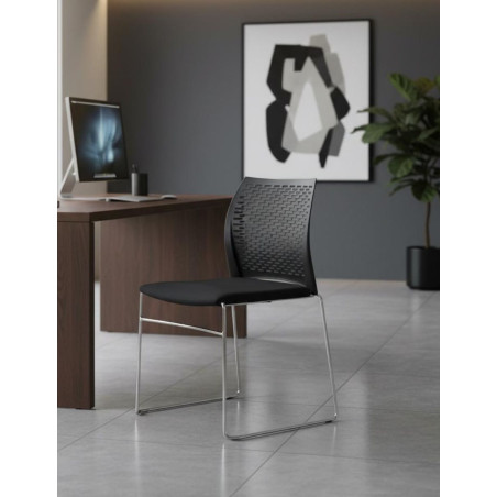 ▷ Silla Confidente Respaldo Malla de Luyando - Montiel