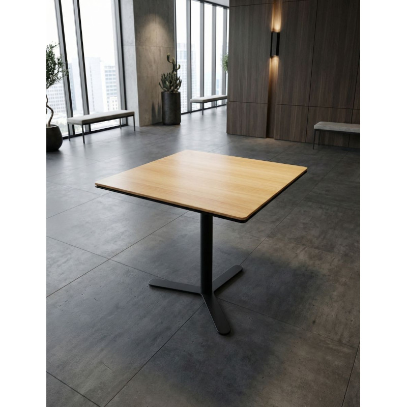 Mesa cafetería 80x80 Negra MM1265 - Montiel