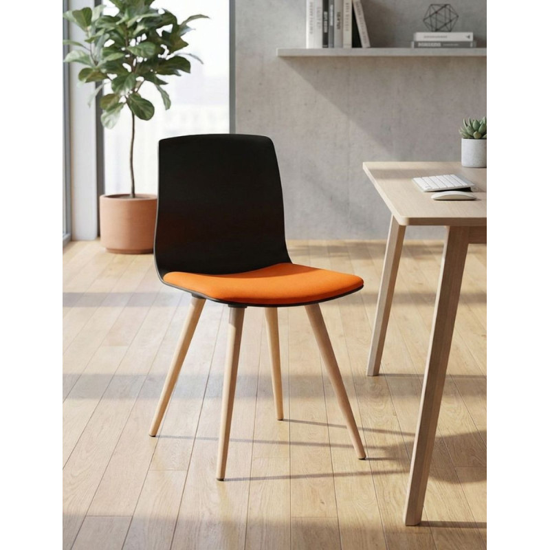 Silla patas Madera para Salas de Espera Noom 50 de Actiu