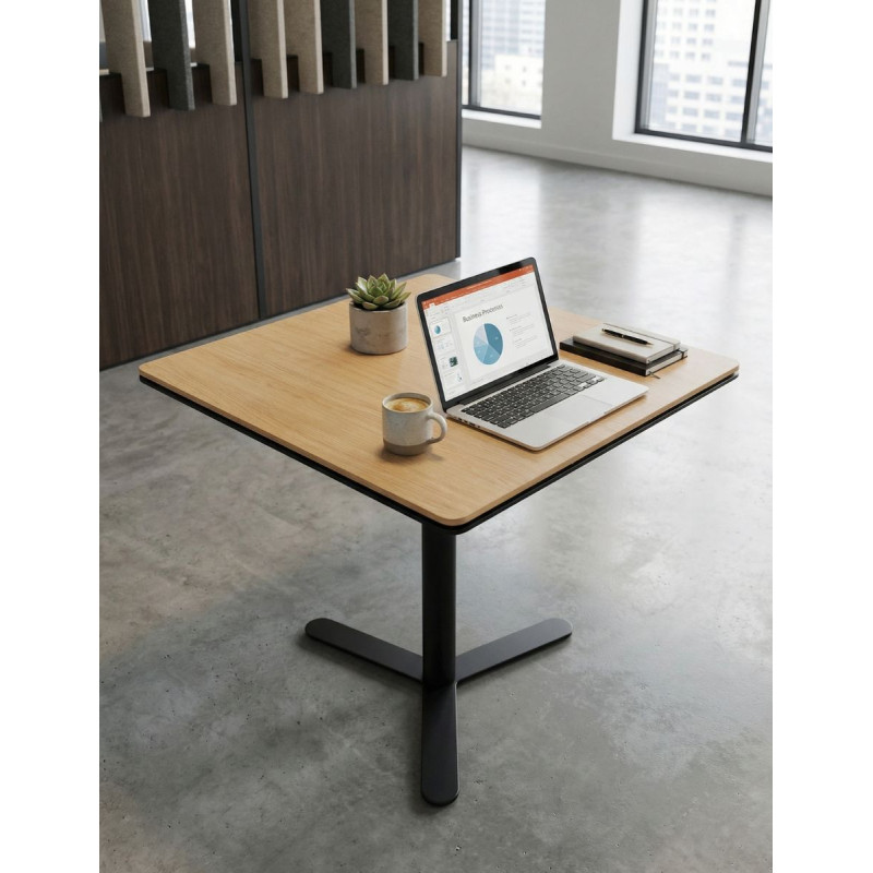 Mesa cafetería 80x80 Negra MM1265 - Montiel