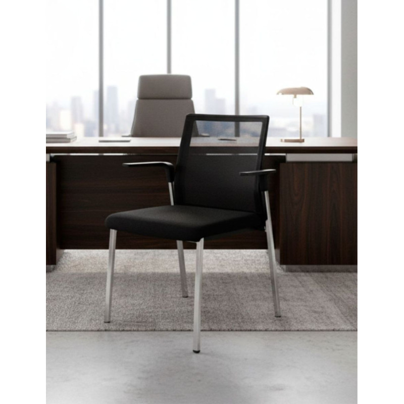 Silla Confidente con Brazos Fijos Plural de Forma 5