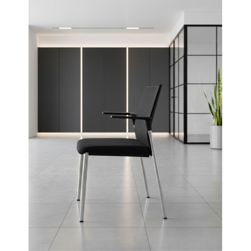 Silla Confidente con Brazos Fijos Plural de Forma 5