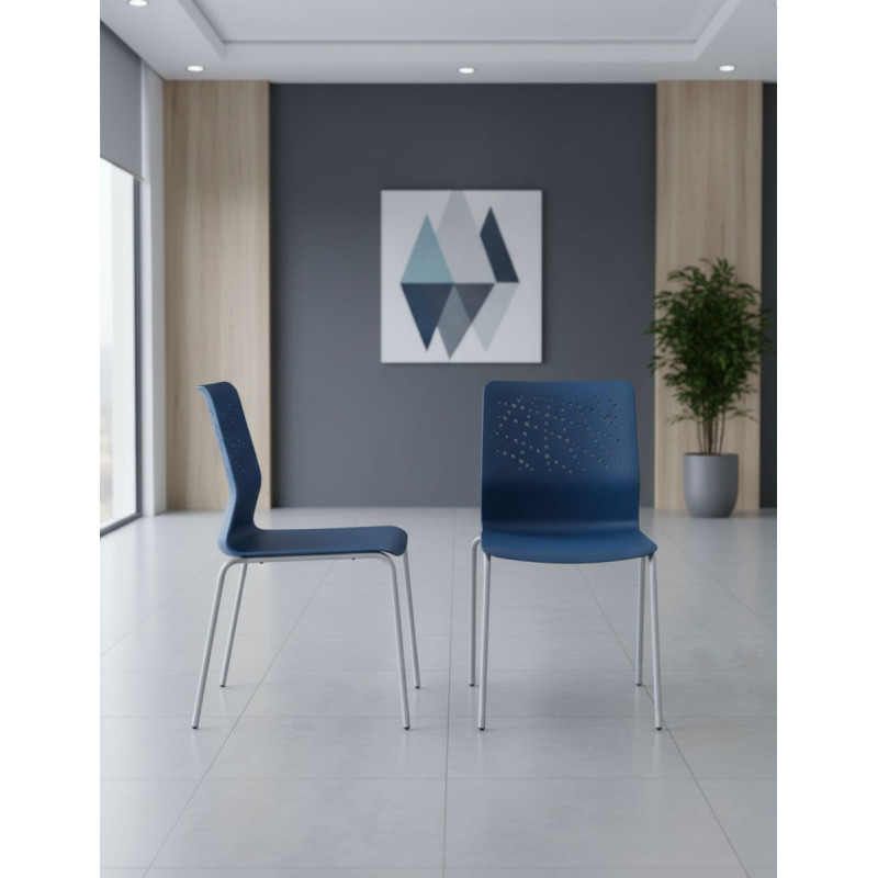 Silla Confidente Azul Urban Bloc de Actiu -  Montiel