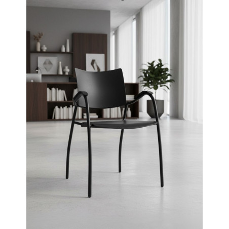 Silla Confidente Kena Negra 4 patas de Dynamobel