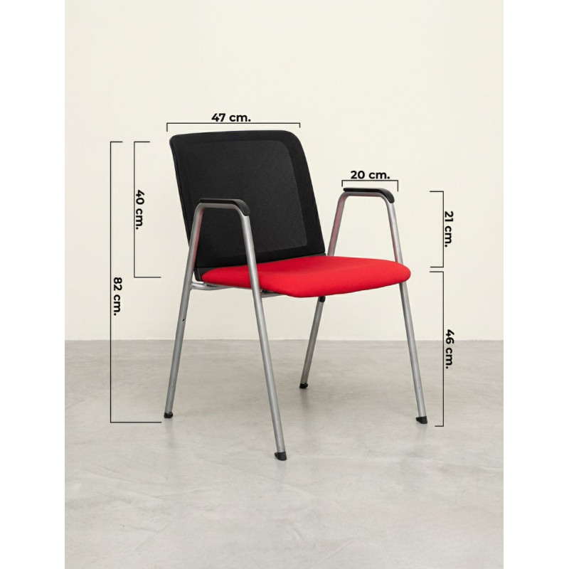 Silla Confidente 4 patas Lively de Haworth - Montiel