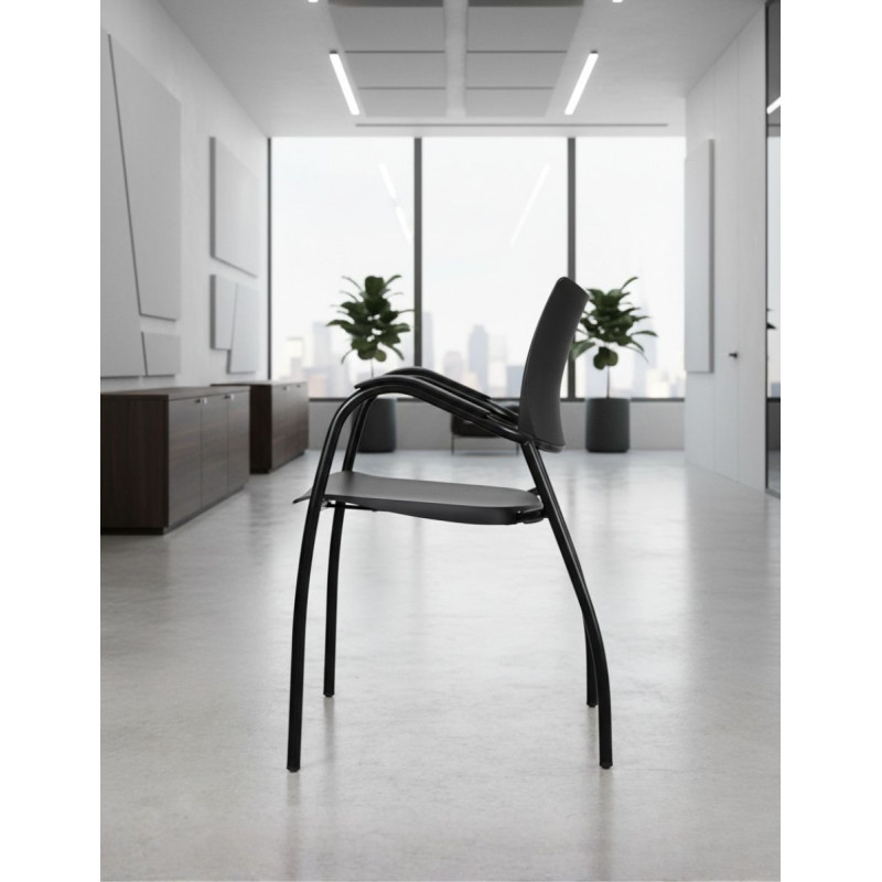 Silla Confidente Kena Negra 4 patas de Dynamobel