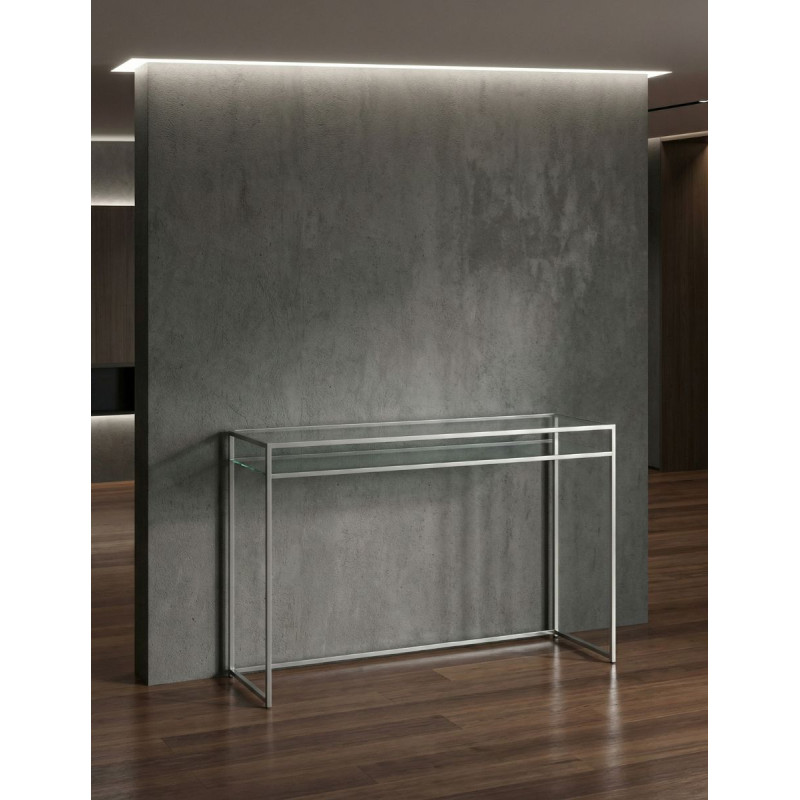Mesa alta estrecha de cristal MM1567 - Montiel