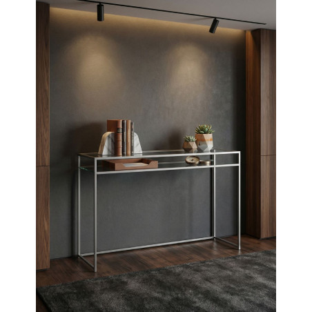 Mesa alta estrecha de cristal MM1567 - Montiel