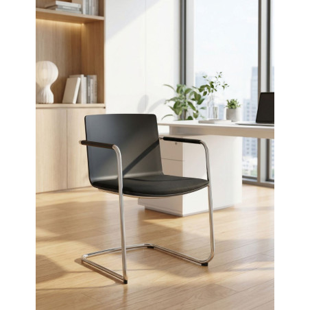 Silla para salas de Espera Base Patín de Wilkhahn - Montiel