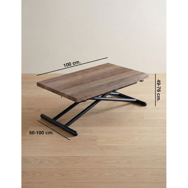 Mesa Madera de Centro Elevable y Extensible Up & Down - Montiel