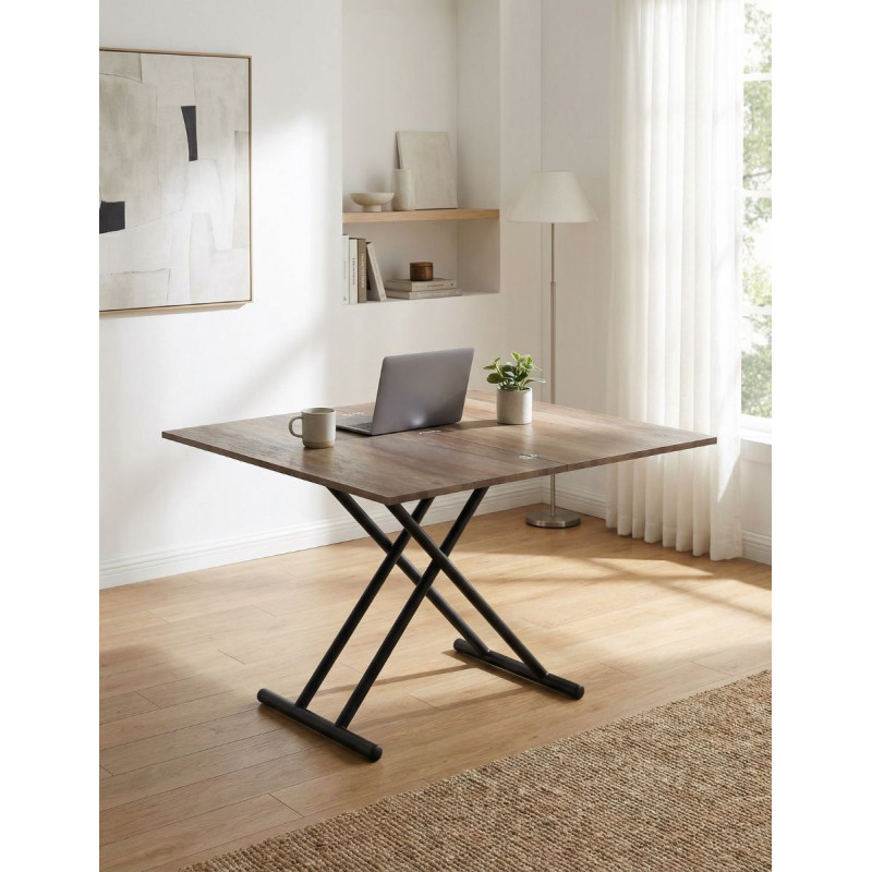 Mesa Madera de Centro Elevable y Extensible Up & Down - Montiel