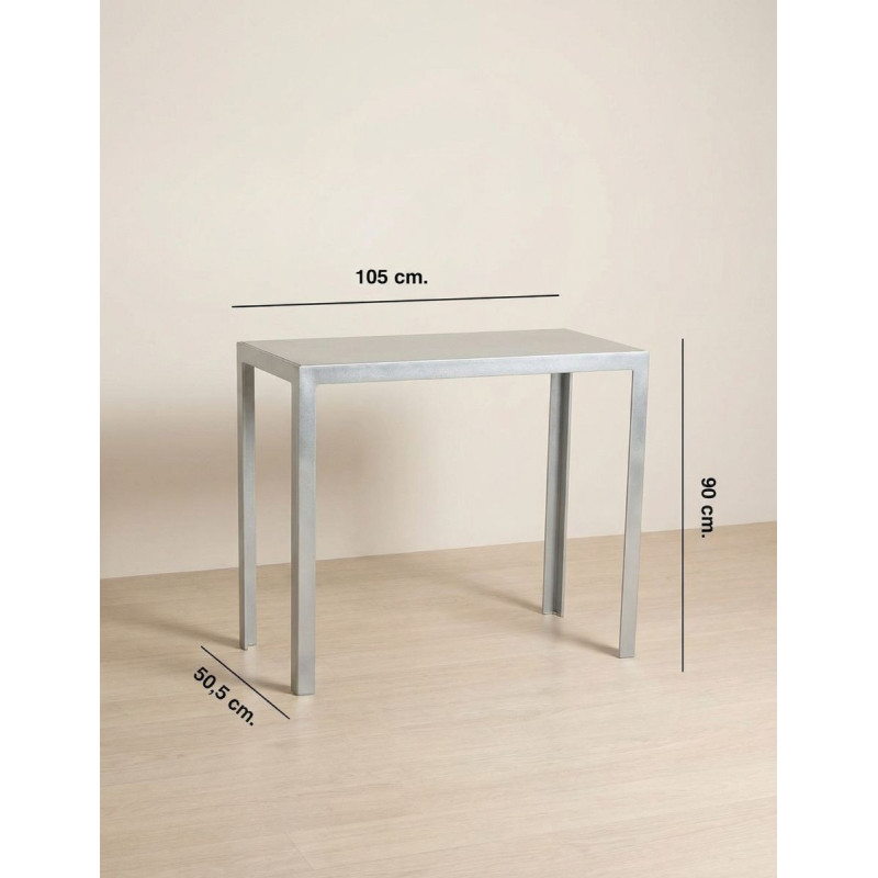 Mesa Alta Auxiliar Negra 105x90 cm MM1570 - Montiel