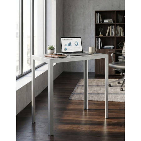 Mesa Alta Auxiliar Negra 105x90 cm MM1570 - Montiel