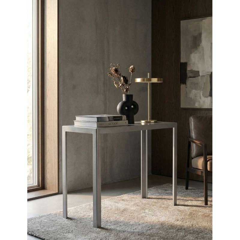 Mesa Alta Auxiliar Negra 105x90 cm MM1570 - Montiel