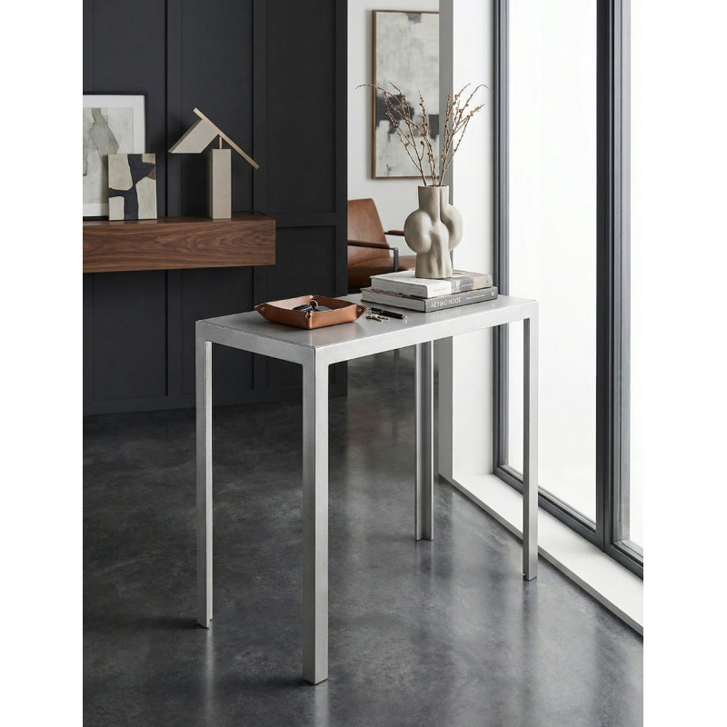 Mesa Alta Auxiliar Negra 105x90 cm MM1570 - Montiel
