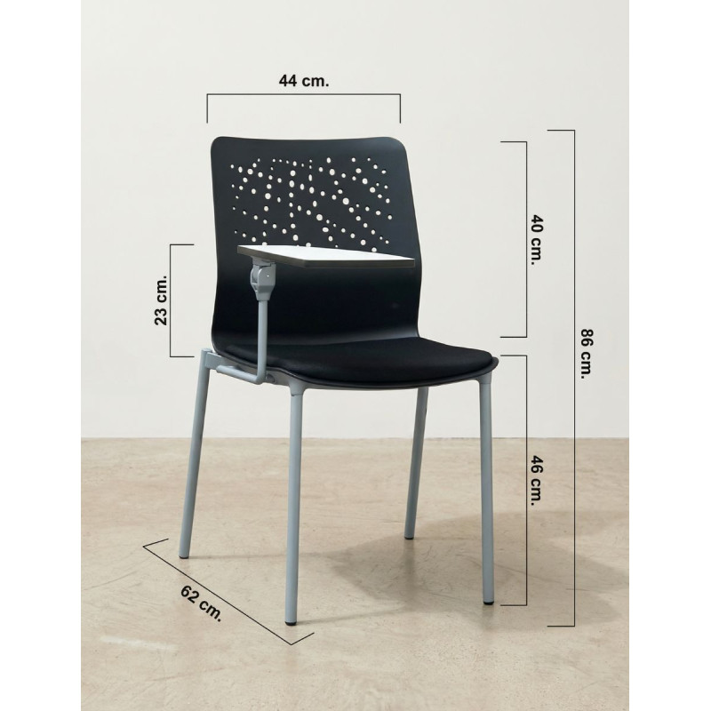 Silla Confidente con Pala Escritura de Actiu - Montiel