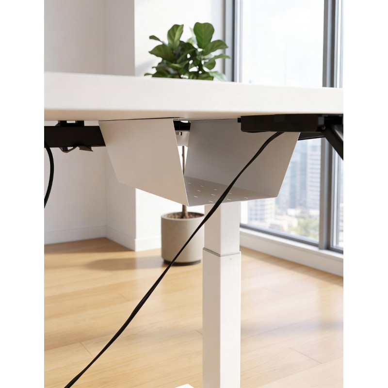 Mesa Blanca Elevable con Pantalla Táctil - Montiel