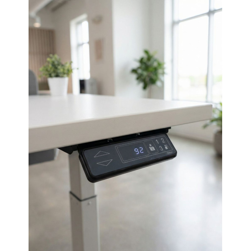Mesa Blanca Elevable con Pantalla Táctil - Montiel