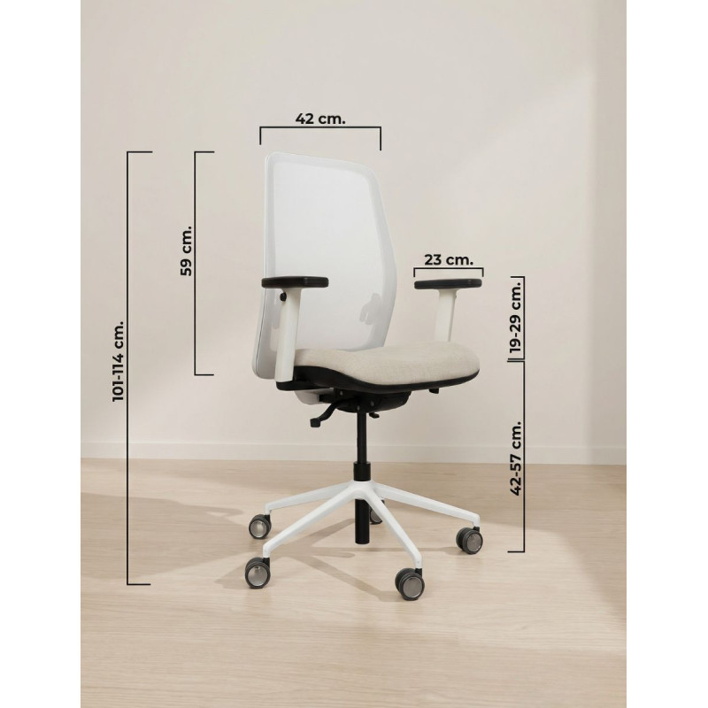 Silla oficina Ergonómica Brazos 1D Skena de Dileoffice