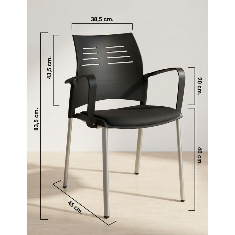 Silla Confidente 4 Patas Spacio de Actiu - Montiel