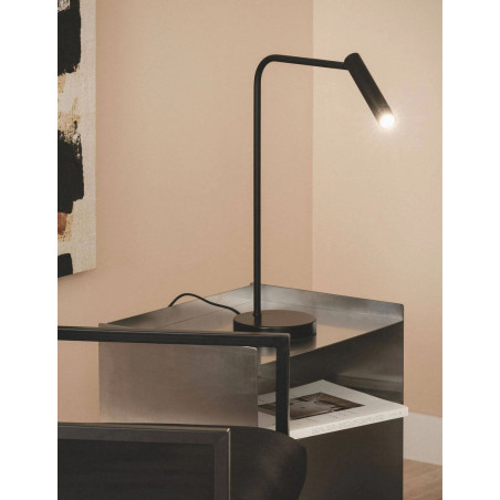 Lámpara Metálica de Mesa para Oficina Negra Gazny - Montiel
