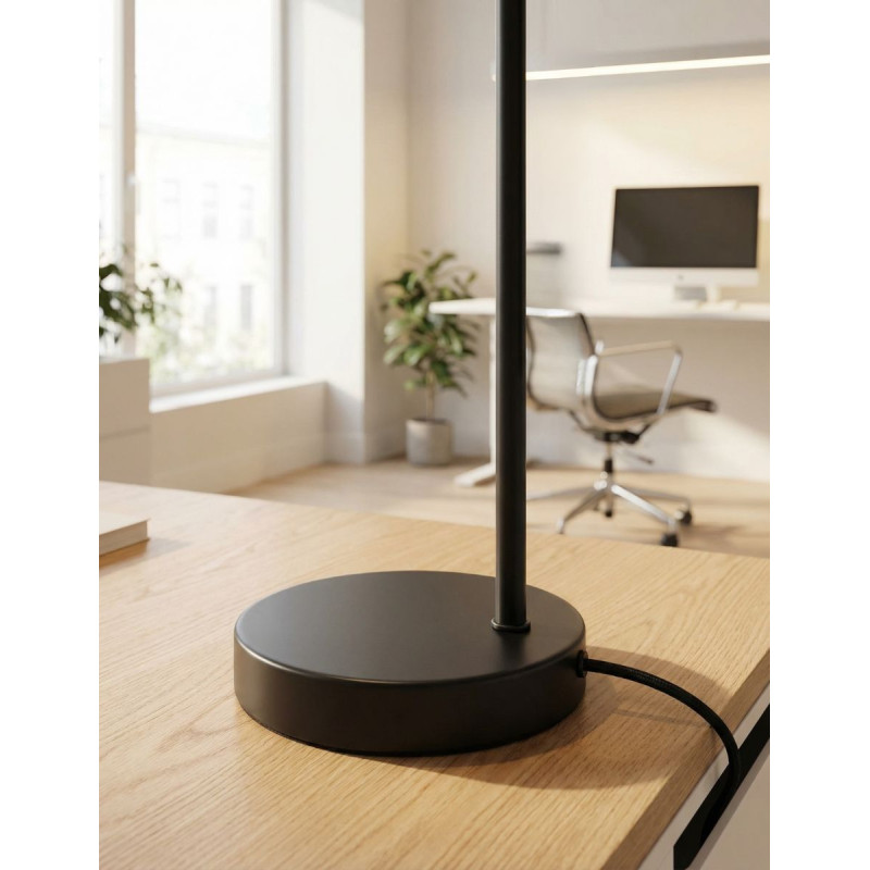 Lámpara Metálica de Mesa para Oficina Negra Gazny - Montiel