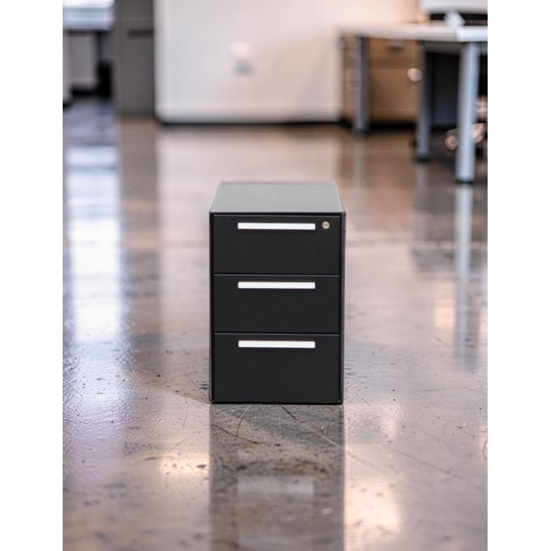 Cajonera 3 cajones Metálica Negra de Steelcase - Montiel