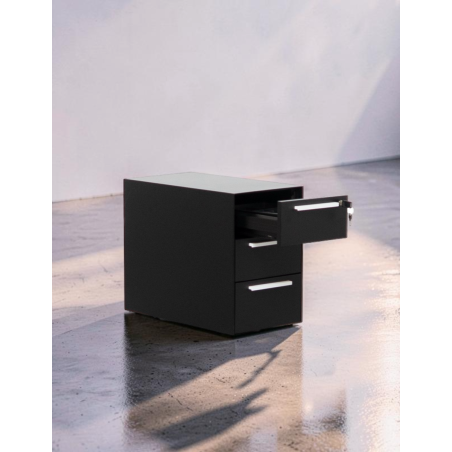 Cajonera 3 cajones Metálica Negra de Steelcase - Montiel