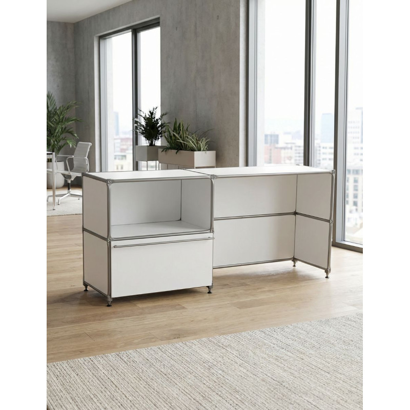 Escritorio Pequeño Blanco con archivador MM1592 - Montiel