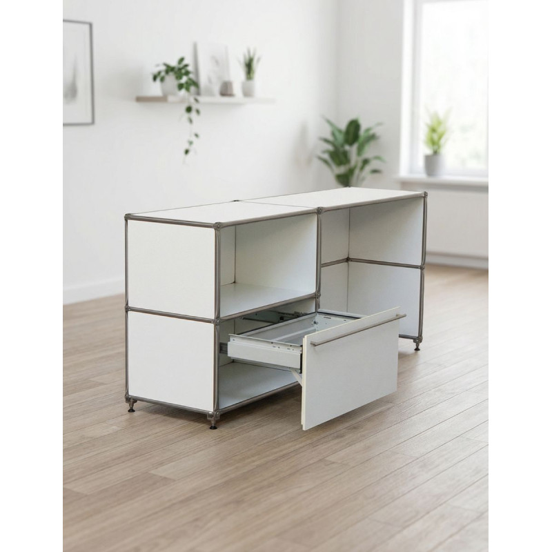 Escritorio Pequeño Blanco con archivador MM1592 - Montiel