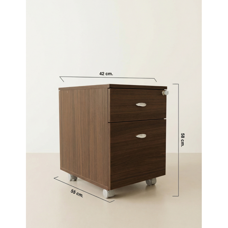 Cajonera Archivador con llave y ruedas de Las Mobili