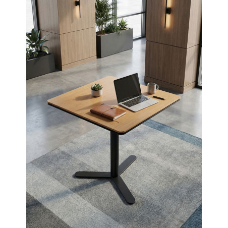 Mesa cafetería 80x80 Negra MM1265 - Montiel