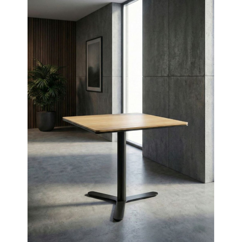 Mesa cafetería 80x80 Negra MM1265 - Montiel