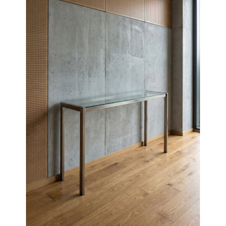 Mesa alta estrecha de cristal MM1565 - Montiel