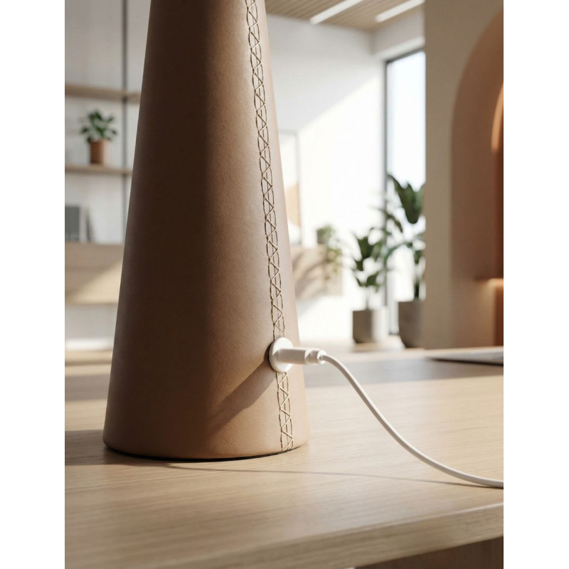 Lámpara Oficina de Mesa Portátil de Cuero Tyu Nhalma - Montiel